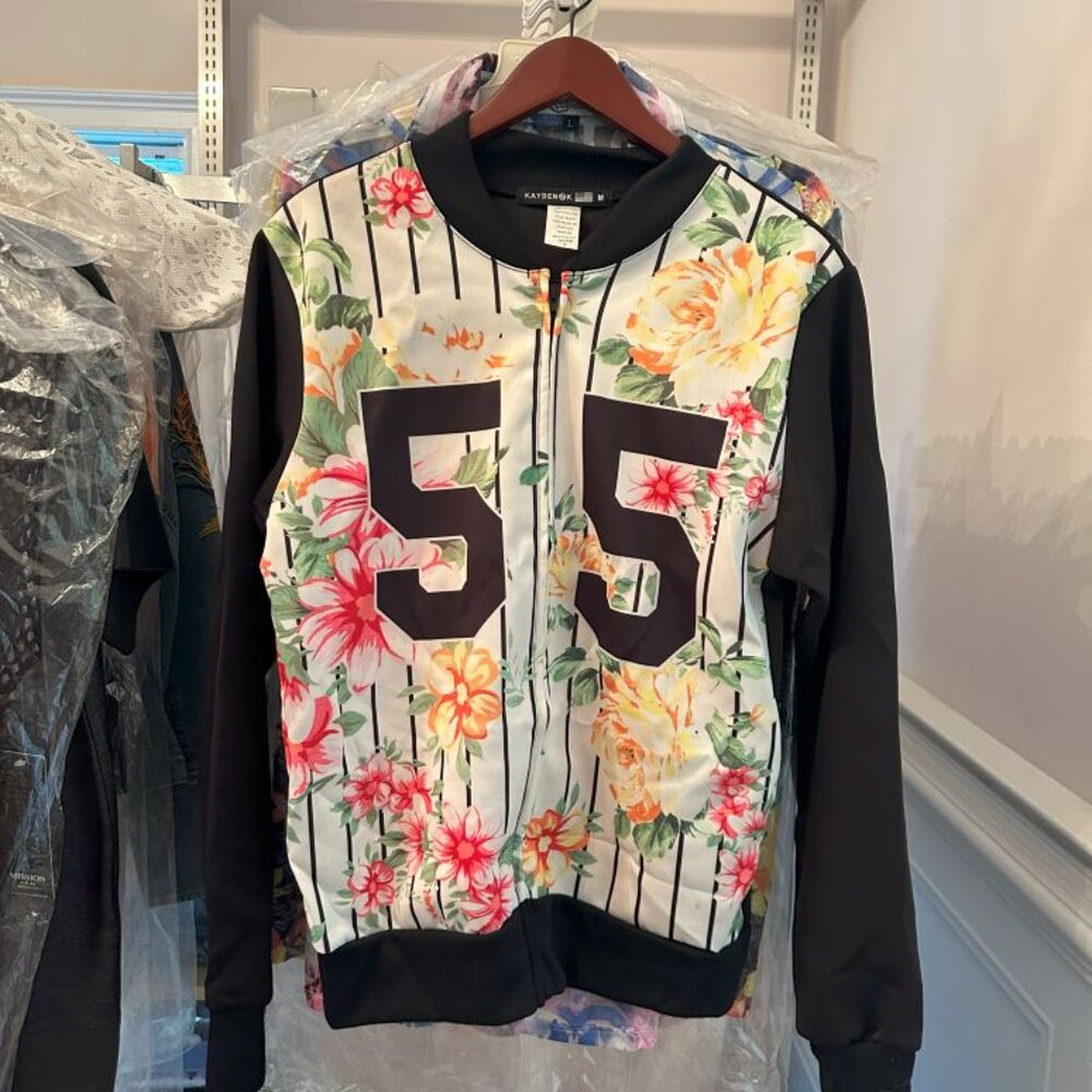 Retro Floral print 55 Track Jacket